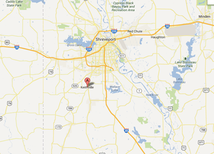 Click Here to see of map of Keithville, Louisiana